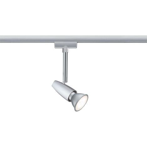 Paulmann Barelli Luminaire sur rail haute tension URail GU10 10 W LED chrome, chrome (mat) S686621 (1/5)
