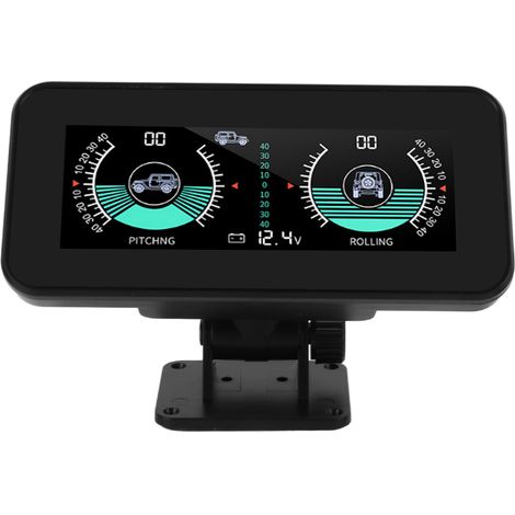 Niveau à bulle numérique intelligent universel pour voiture, inclinomètre haute résolution HUD, mesureur d'angle de pente digital pour automobile (1/5)
