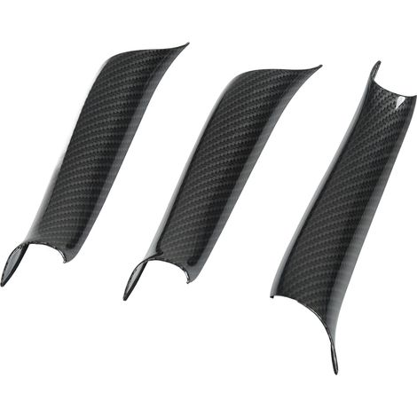 Set de 3 poignées de porte intérieur garniture carbone style pour BMW X5 F15 X6 F16 2014-2018, finition fibre de carbone, accessoire habitacle, couvre-poignées élégants. (1/5)