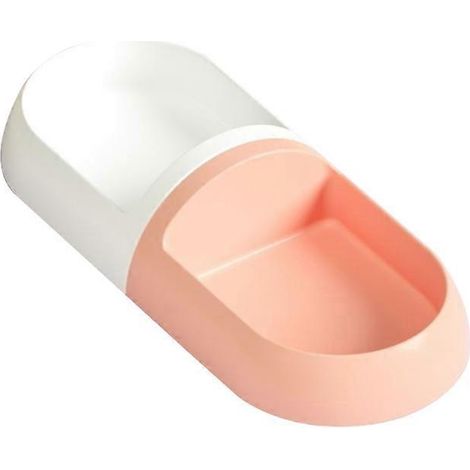 2-in-1-Katzennapf mit rutschfester Oberfläche, abnehmbarem Wasser- und Futternapf, tragbarer Wasserspender, spritzwassergeschützter Behälter, ideal für Haustiere.