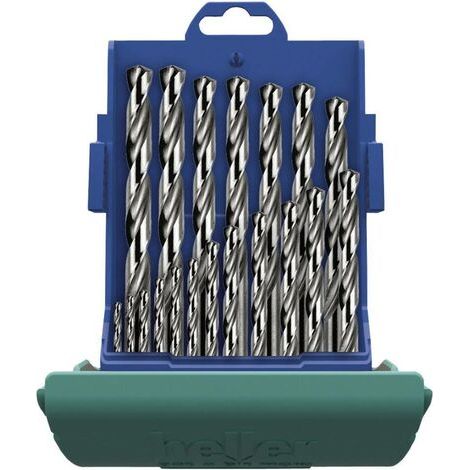 Heller 21964 8 HSS Jeu de forets pour le métal 25 pièces 1 mm, 1.5 mm, 2 mm, 2.5 mm, 3 mm, 3.5 mm, 4 mm, 4.5 mm, 5 mm, (1/3)