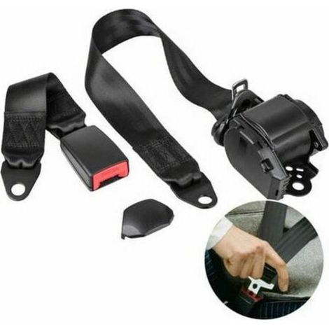 KZQ Ceinture de sécurité réglable 3 points ceinture de sécurité de voiture universelle automatique télescopique ceinture de sécurité de voiture pour Go Kart Club Golf chariot véhicule camion (1/5)
