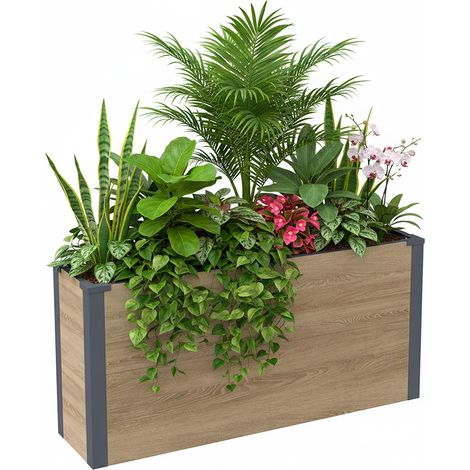 Westmann Pflanzkasten 100x25x52 cm holzoptik