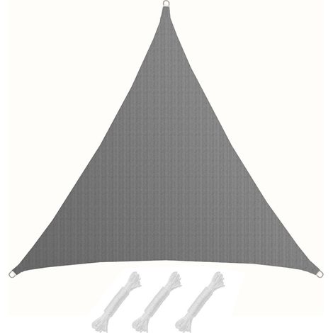 Sonnensegel Atacama Grau XXL 7x7x7m HDPE (1/5)