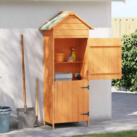 Gartenschrank Braun 42,5x64x190 cm (1/5)
