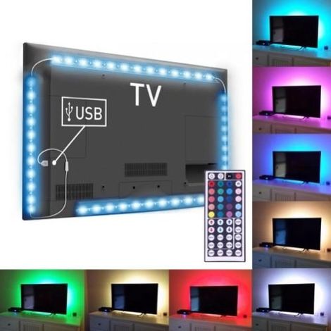 Bandes LED, idéales pour décorer les meubles, les téléviseurs, les étagères et les espaces intérieurs design pratique.-AquaForge (1/4)
