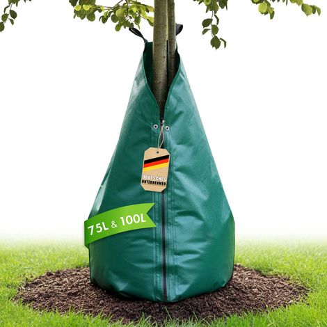 Bewässerungsbeutel für Bäume 100 L Wassersack mit Tropfsystem