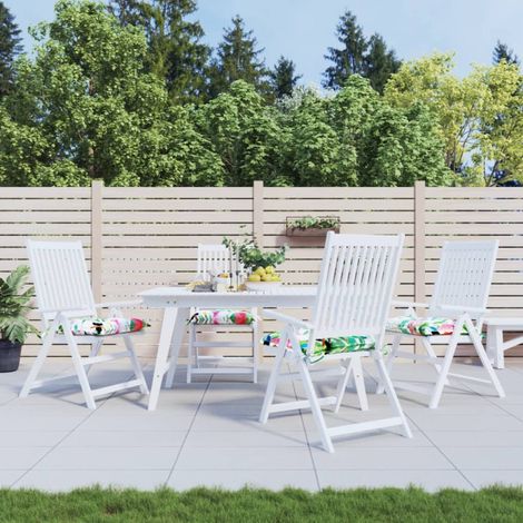 Coussins de chaise lot de 4 multicolore 40x40x7 cm tissu vidaXL