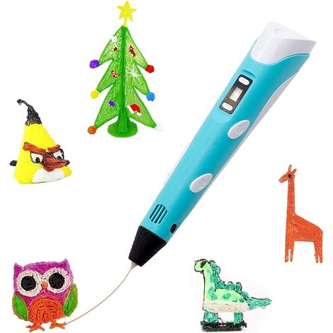 3D für Kinder, 3D-Scribble-Stift-Kit, professioneller Zeichenstift mit LED-Anzeige und USB-Aufladung, einfach zu sicherer kreativer 3D-Schreibdrucker, pädagogisches Geschenk für Kinder und Erwachsene (1/5)