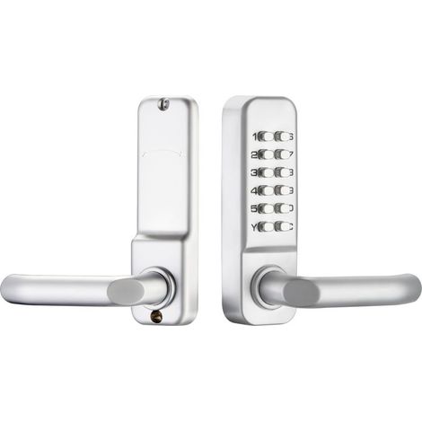 Poignée à code Serrure à code mécanique étanche, combinaison de code à 1 à 11 chiffres Mot de passe de sécurité Serrure codée Serrure de porte à combinaison mécanique sans clé pour porte de bureau en (1/5)