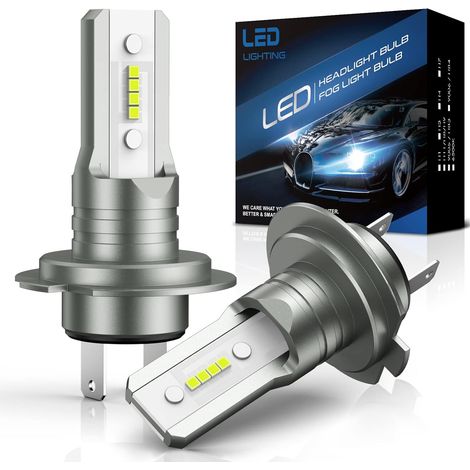 2 Ampoules H7 LED 16000LM 6500K Blanc Froid Kit Conversion Phare Voiture Moto (1/5)