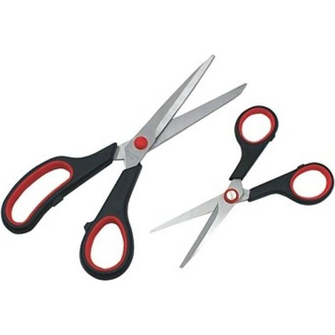 Jeu de Ciseaux Stainless 2x 21-14 cm - Acier Inoxydable - Précision et durabilité - Usage Professionnel - Beast