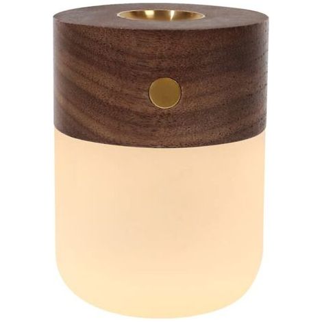 Diffuseurs d'huiles essentielles sans fil rechargeables, l'appartement, la décoration essentielle et les articles de soulagement de l'anxiété (noyer noir), (1/5)