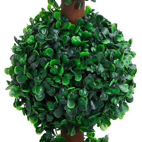 vidaXL Planta de boj artificial forma de bola con maceta verde 90 cm (1/2)