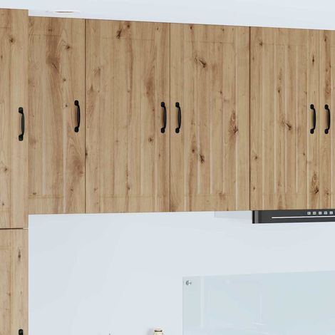 vidaXL Armadietto a muro LUCCA Rovere Artigianale 80 x 31 x 80 cm