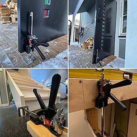 Cric de levage manuel - - Hauteur totale 30 cm - Charge maximale 240 kg - Bras économiseur de travail (1/4)