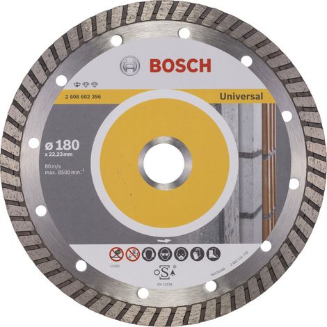 Bosch Diamanttrennscheibe Standard for Universal Turbo 180x22,23x2,5x10 mm 2608602396