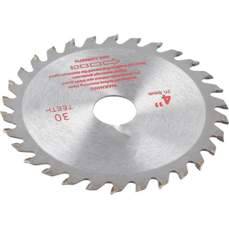 Lame de scie circulaire de 4 pouces à 30 dents en carbure pour le travail du bois et la coupe de l'aluminium (1/5)