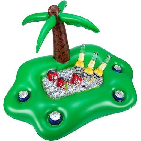 Bouee Piscine,Bar Flottant pour Piscine,Bar Gonflable Piscine,Bar Piscine,Porte Gobelet Gonflable,Palmier Gonflable (1/5)