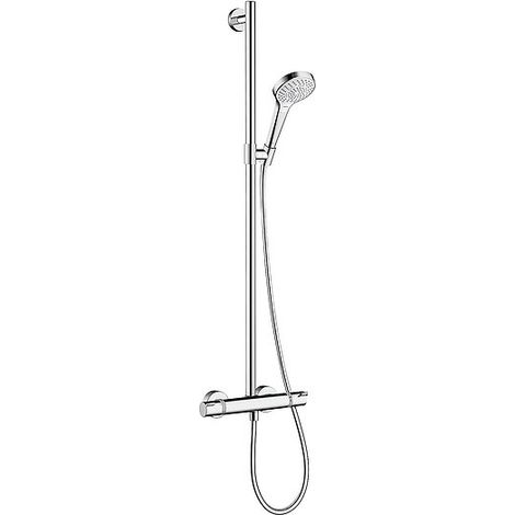 Brause-Set Hansgrohe, weiß/chrom Select S Multi mit Ecostat Comfort, SemiPipe - 27247400