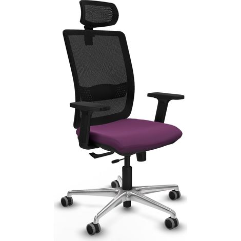 Silla de oficina piqueras y crespo haches traslack violeta simil piel (1/2)