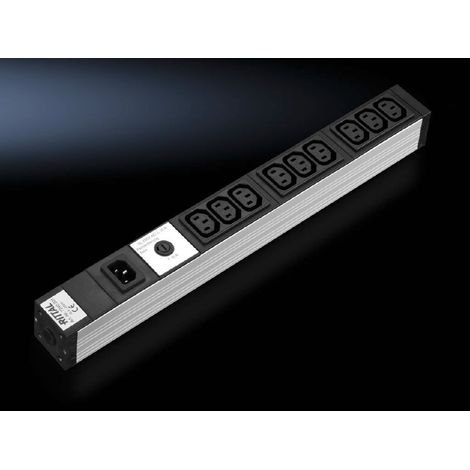 Rittal Steckdosenleiste 48,3cm 9fach Kaltgerätedosen 10A (7240201) (1/2)