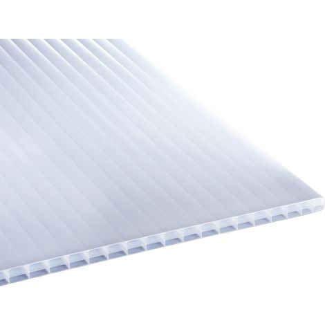PC-Stegdreifachpl. Heatbloc 16 980 x 2000 mm, weiß-opal 16 mm
