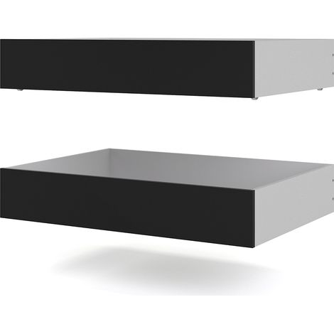 Nada Bett 2 Bettschubladen breite 99 cm, mattschwarz.