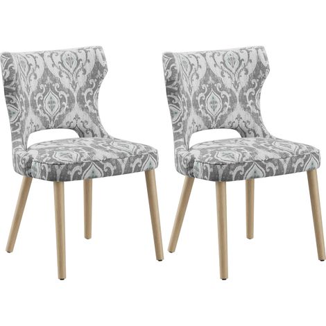 COLAMY Chaise - Lot de 2 Chaises de Salle à Manger - Style Vintage Chic à Dossier Haut, Assise Confortable et Structure en Bois Robuste (1/5)