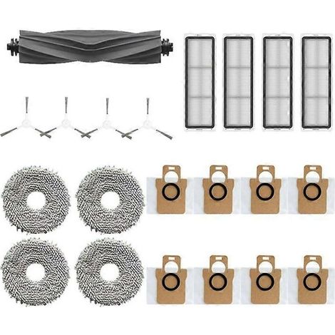 Pièces détachées pour aspirateur robot Bot L10S Pro et L10S Ultra : brosse latérale en caoutchouc, filtre, chiffon de nettoyage. (1/5)
