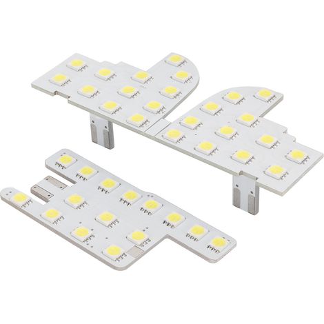 Ensemble de 3 lampes de lecture intérieures pour voiture, 48 SMD, 39 LED, 12 V, 5 W, blanc, 8 000 lm, compatibles avec CRV 2017+. (1/5)
