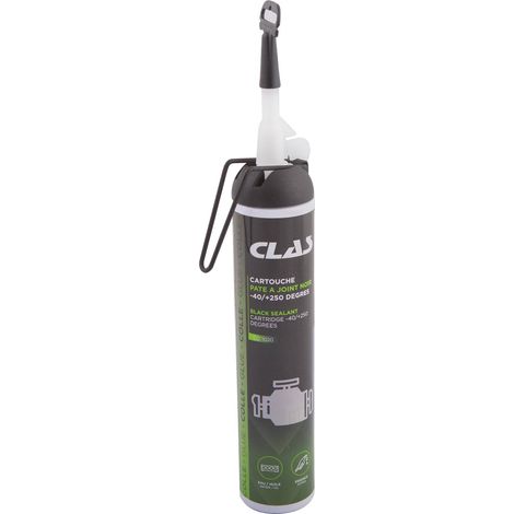 Cartouche pâte à joint noire -40/+250 degrés 200ml - CO 1020 - CLAS Equipements (1/2)
