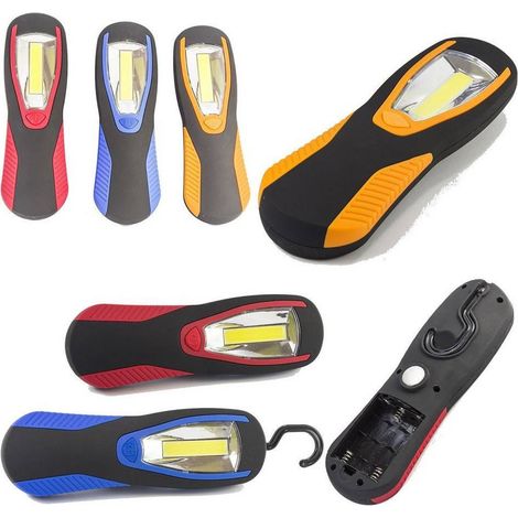 Trade Shop - Lampada Portatile Led Cob Striscia Led Cob Calamitata Con Gancio 3 Watt - (1/5)