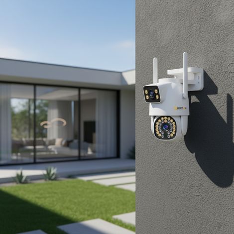 Cámara de vigilancia domo inalámbrica con rotación horizontal y vertical (1/2)