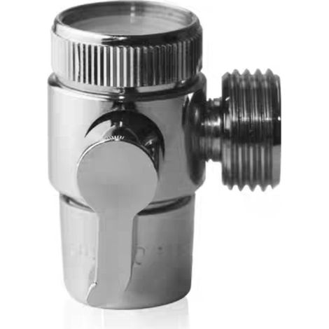 Adaptateur de robinet à interrupteur, connecteur de mitigeur pour évier de cuisine, répartiteur d'eau avec valve de dérivation pour pommeau de douche (1/4)