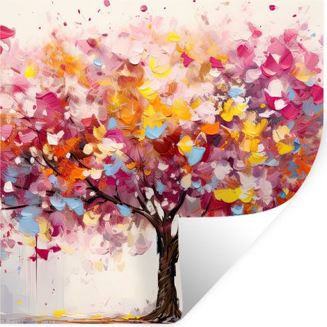 Wall Sticker Watercolor - Tree - Art - Abstract 50x50 cm (1/5)