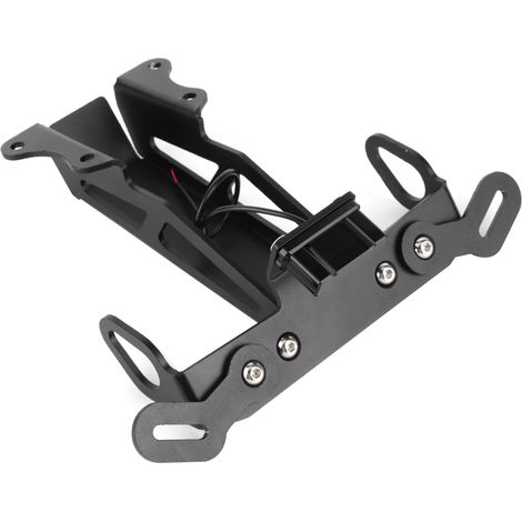 Support Plaque d'Immatriculation Arrière Moto avec Feu LED Blanc pour Yamaha MT-09 Tracer FJ-09, Support de Plaque Moto (1/5)