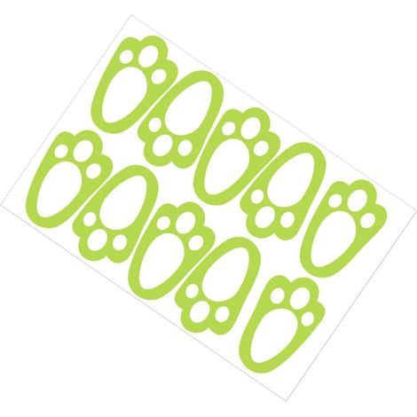 Sticker mural lumineux Toyvian en forme d empreinte de pas (1/5)