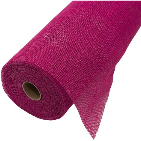 Bobina in juta fucsia, 50 cm x 10,9 m