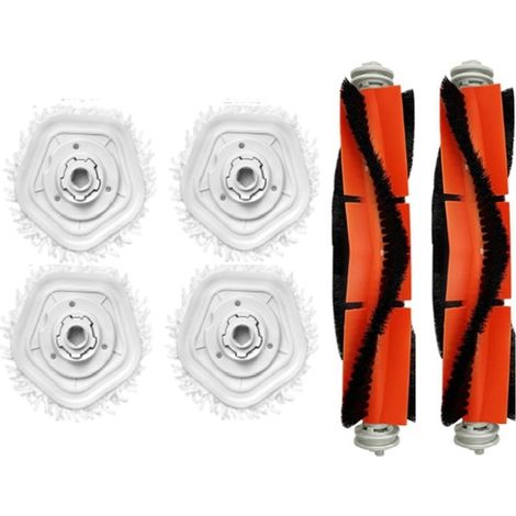 Set di 6 pezzi di ricambio per robot aspirapolvere Dreame Bot W10/W10 Pro: panni e supporti per mocio rimovibili (1/5)