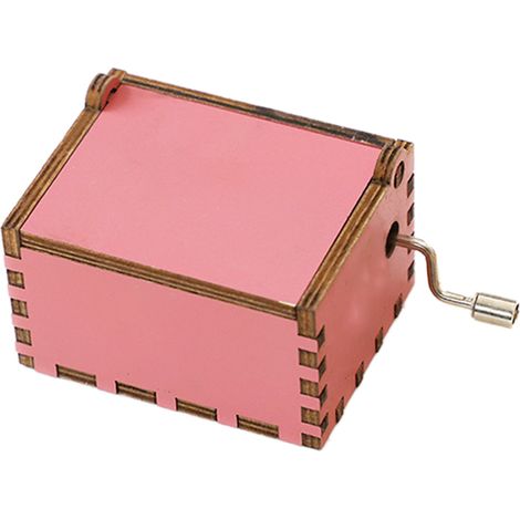 Boîte à musique en bois sculptée de style classique, à manivelle, rose, Sailor Moon, idéale pour les cadeaux et les loisirs créatifs de Noël (1/5)