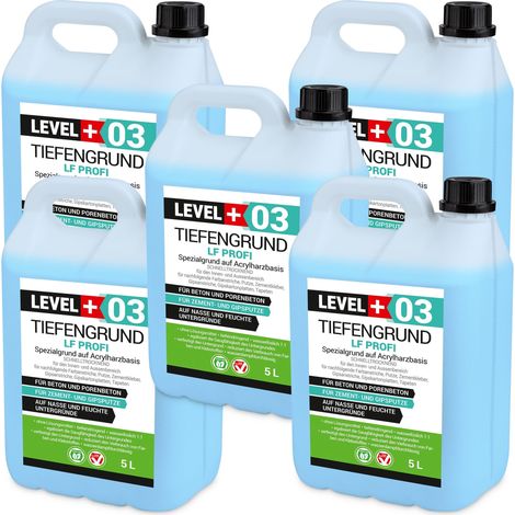 LEVEL+ Tiefengrund LF Gipsputz Grundierung Innen Außen L+03 - 25L