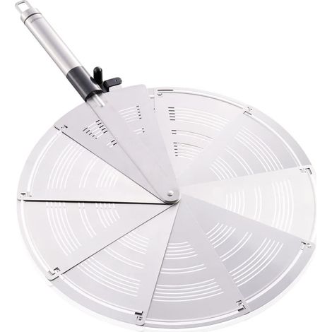 Leifheit Tapa contra salpicaduras plegable acero gris 03090 (1/5)