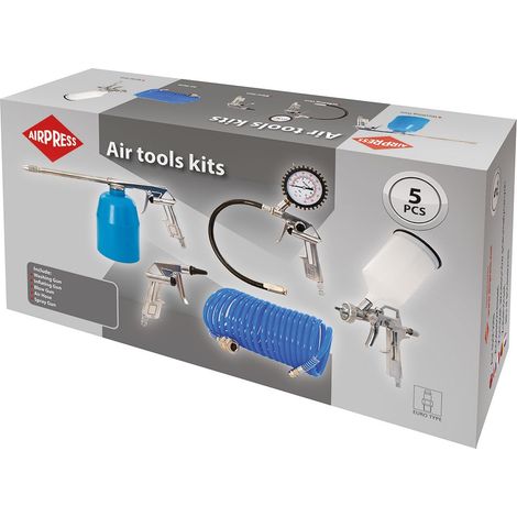 Airpress Set di attrezzi pneumatici pratico e durevole