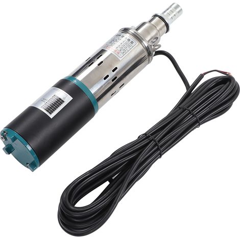 Pompe à eau solaire DC12V 180W, moteur cuivre, débit élevé, pression forte, irrigation, hauteur de refoulement 25m, auto-amorçante, vis sans fin (1/5)