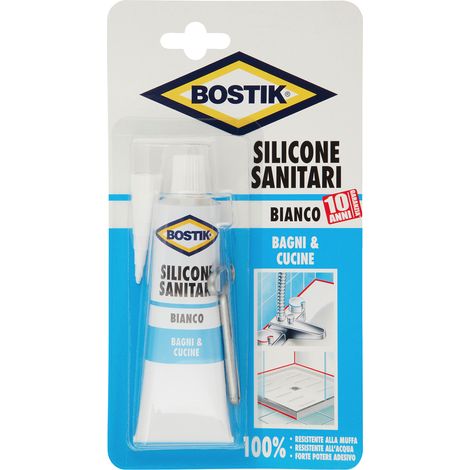 Silicone Sanitari, Bianco, 60 ML