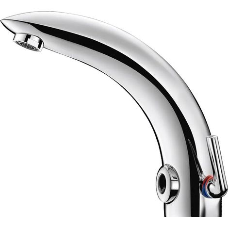 Miscelatore monocomando per lavabo Tempomatic Mix 2, rete 230/12V con trasformatore