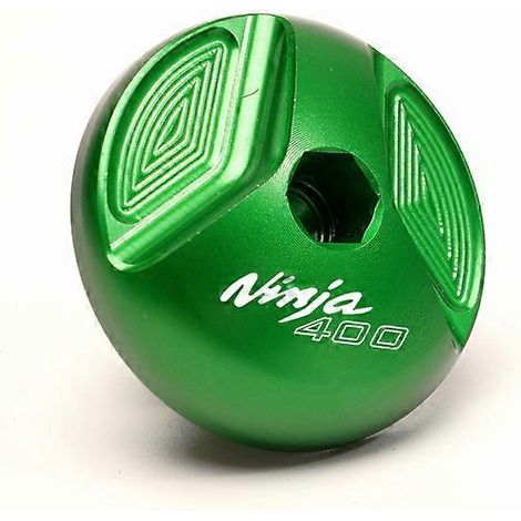 Accessoires moto MOWOK pour Kawasaki Ninja NINJA400 Z400 : cache-vis d'huile en alliage d'aluminium modifié (NINJA400 vert) (1/5)