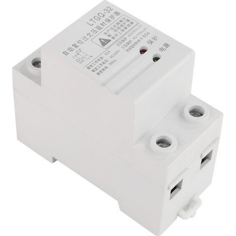 Relais de protection 230V réglable, reconnexion automatique surtension et sous-tension 2P 32A (1/5)