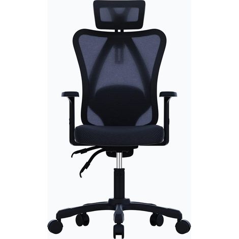 Silla de oficina ergon贸mica Activejet T5, negra (1/3)